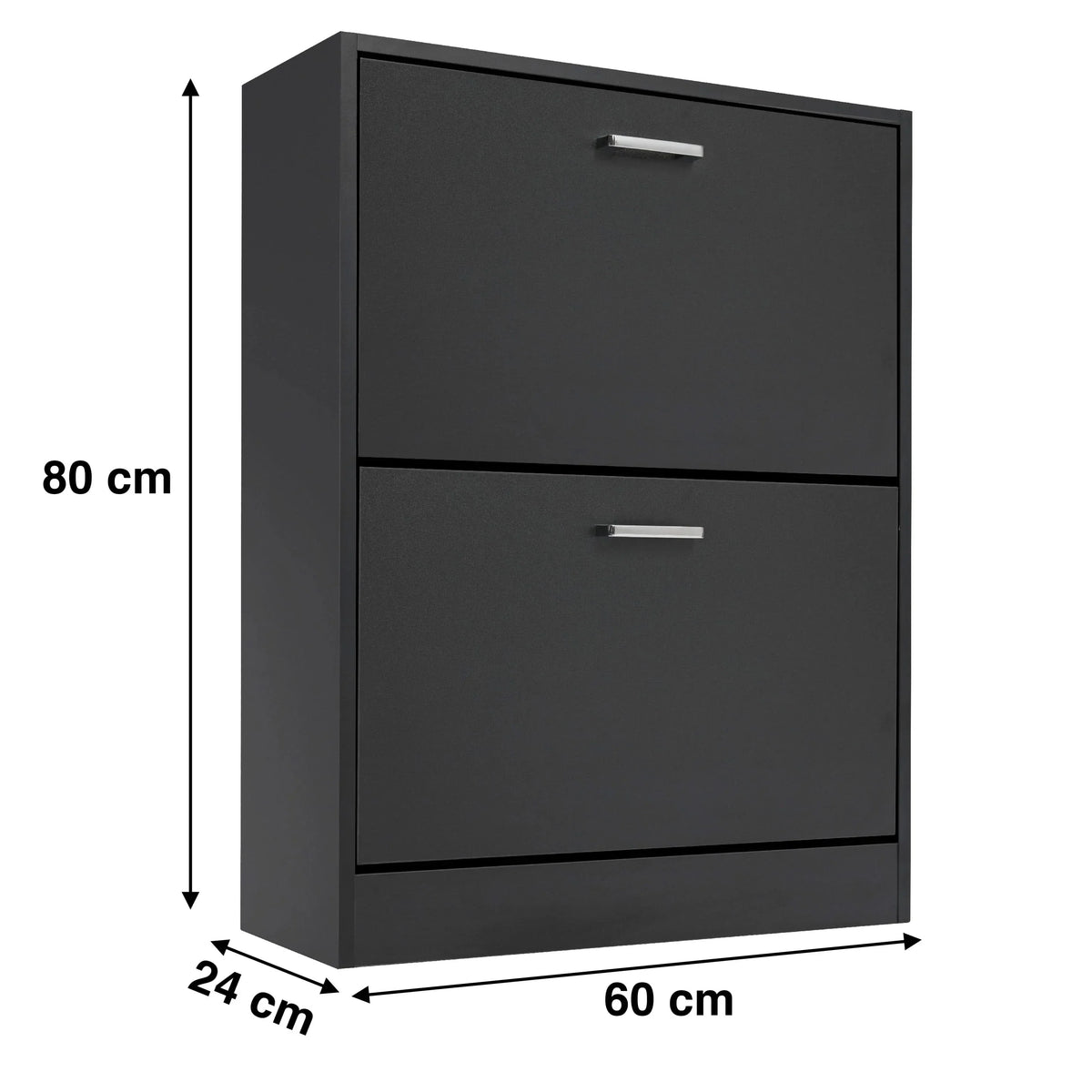 Slanke schoenenkast met 2 lades